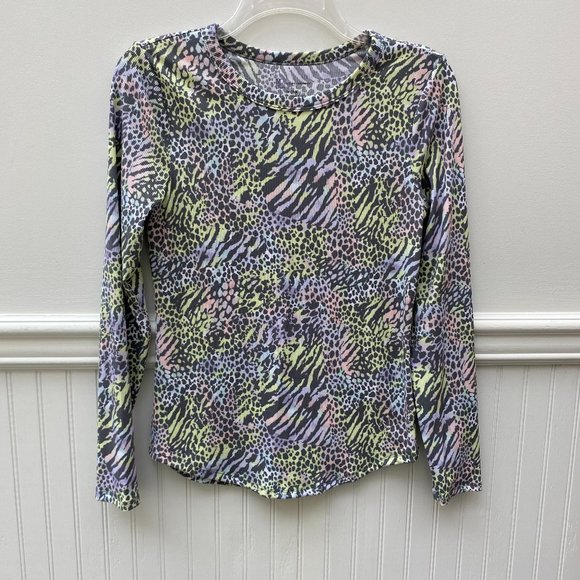 Animal Print Ribbed T-shirt size Medium tee - Picture 8 of 10